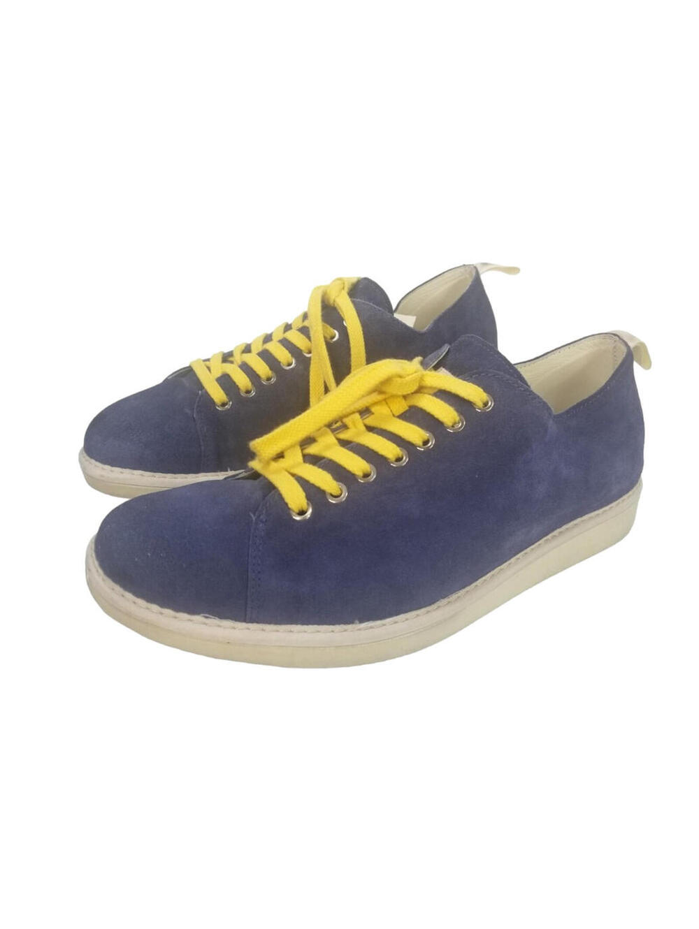 Panchic men's low sneakers LACE-UP SHOE MICROFIBRE, Size 12 Blue